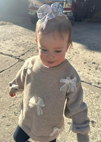 PREO: Neutral Bow Sweaters