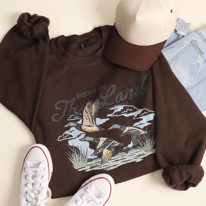 Rest in the Lord Mallard Crewneck