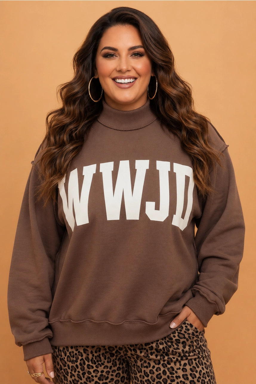 Reversible WWJD/AMEN Mock Neck - Curvy