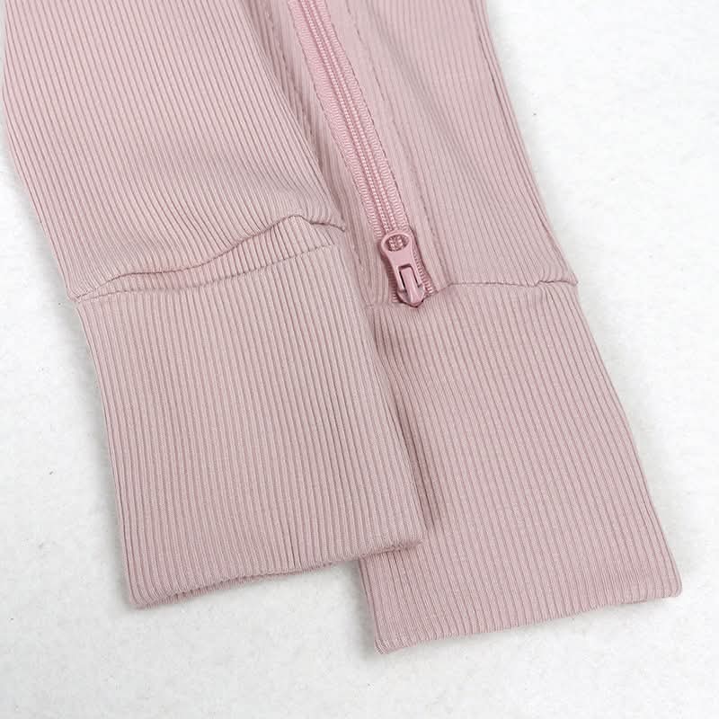 Ribbed Bamboo Zippie - CLOSES 11/9