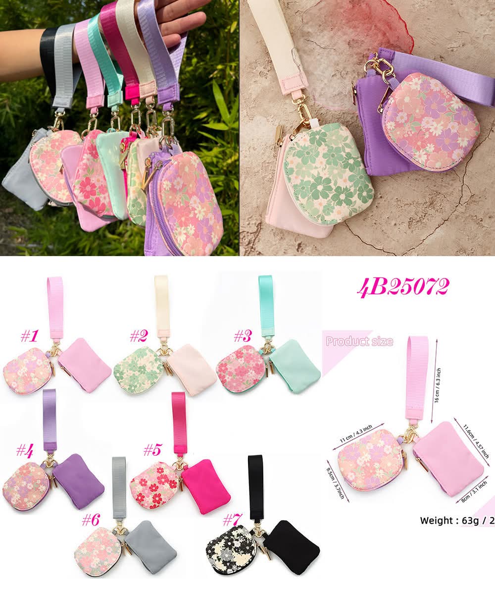 Floral Pouch Wristlet - CLOSES 11/9