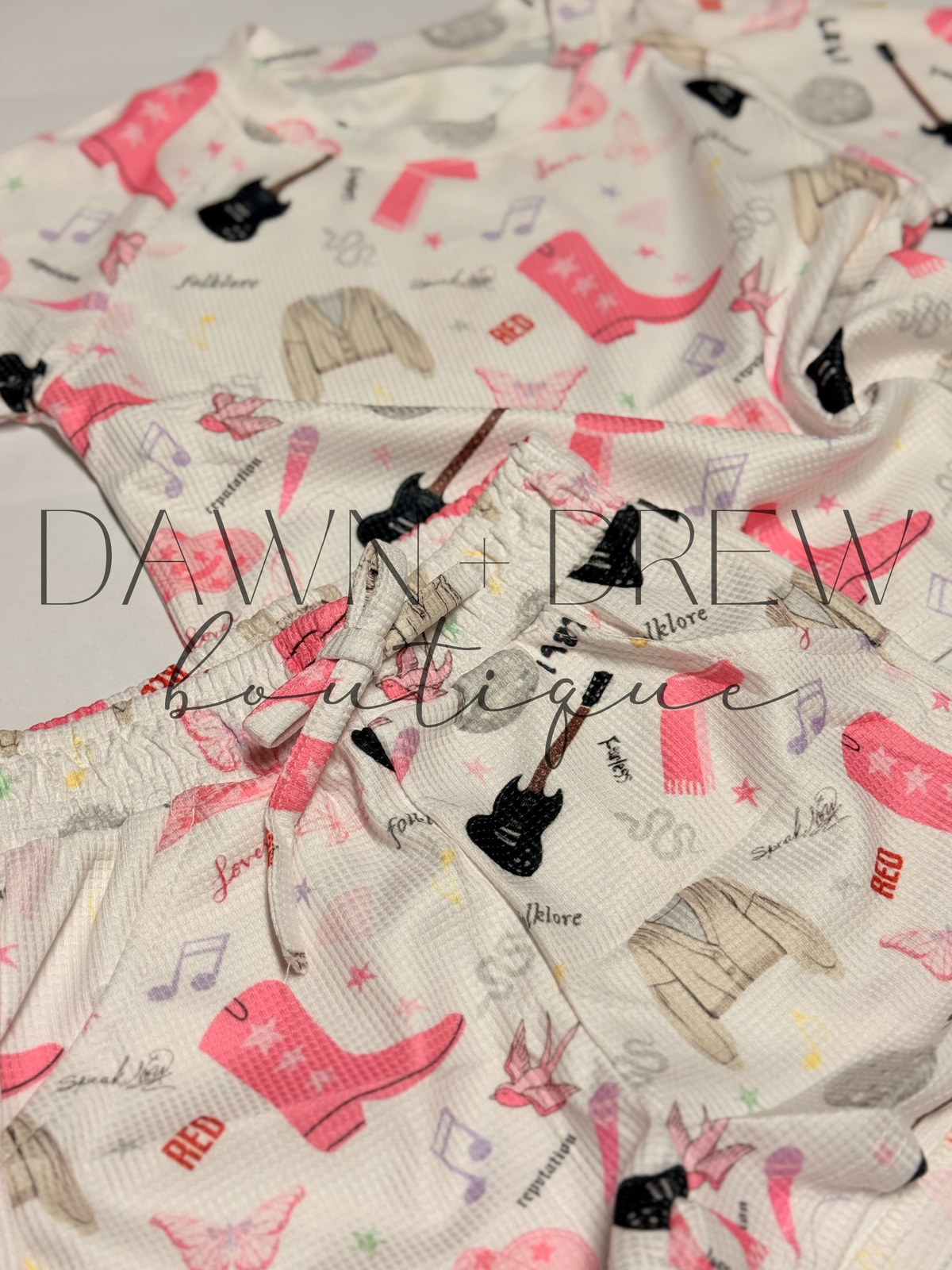 Custom Waffle Short Sleeve & Pants - CLOSES 10/5