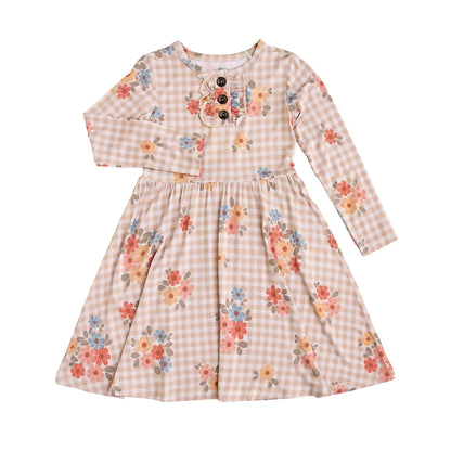 Callie Bamboo - Button Twirl Dress