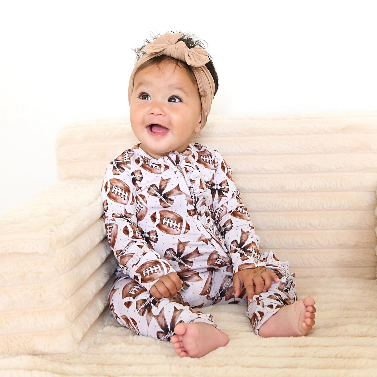 Blaire Bamboo - Ruffle Zippie