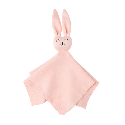 Baby Pink Knit Bunny Lovey