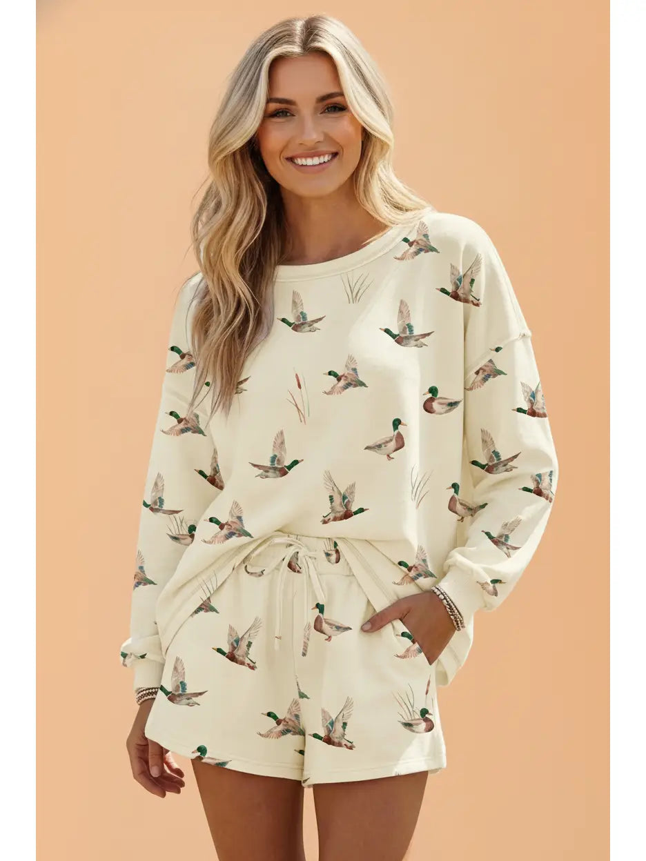 Mallard Long Sleeve & Shorts Set