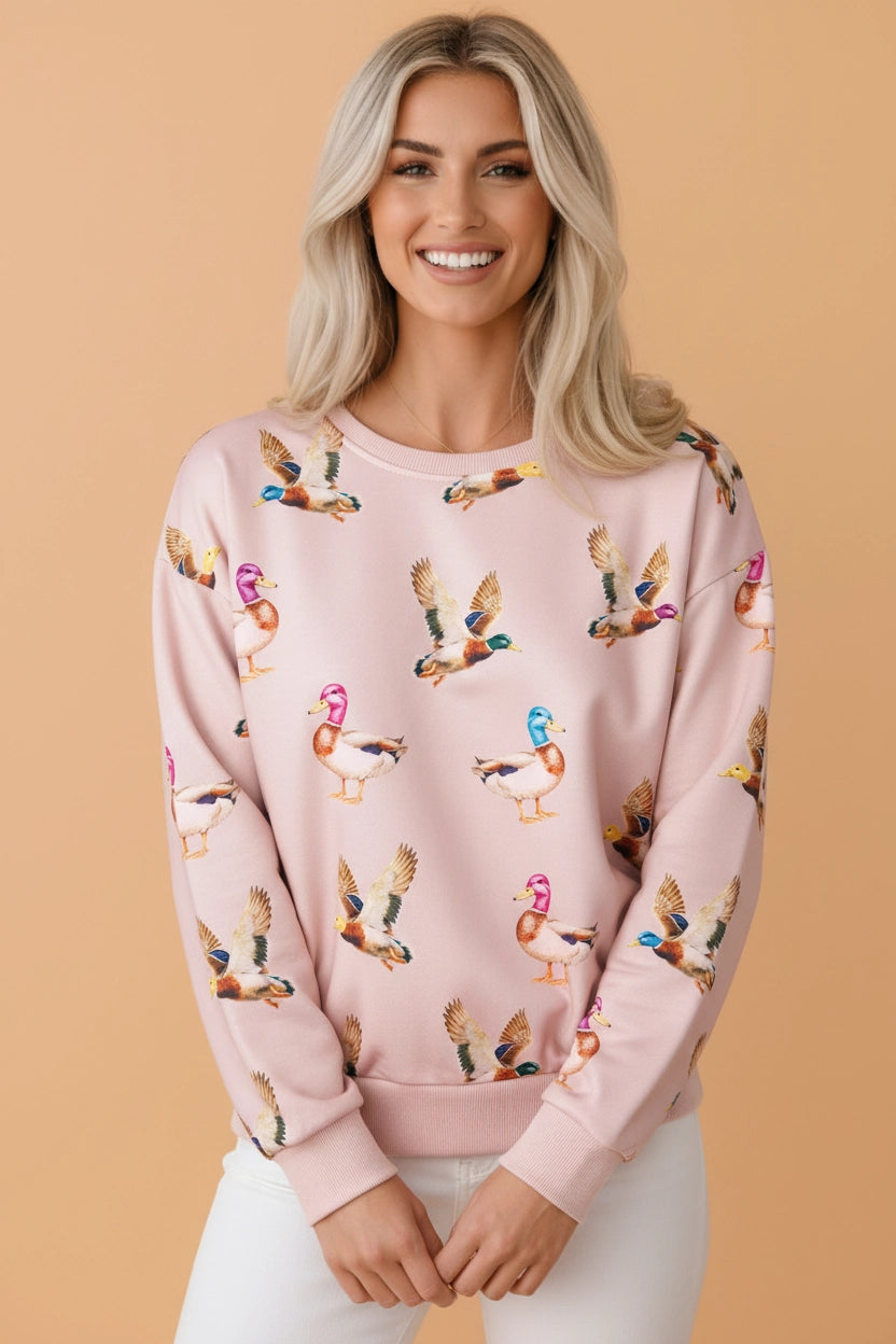 Colorful Mallard Duck Sweatshirt