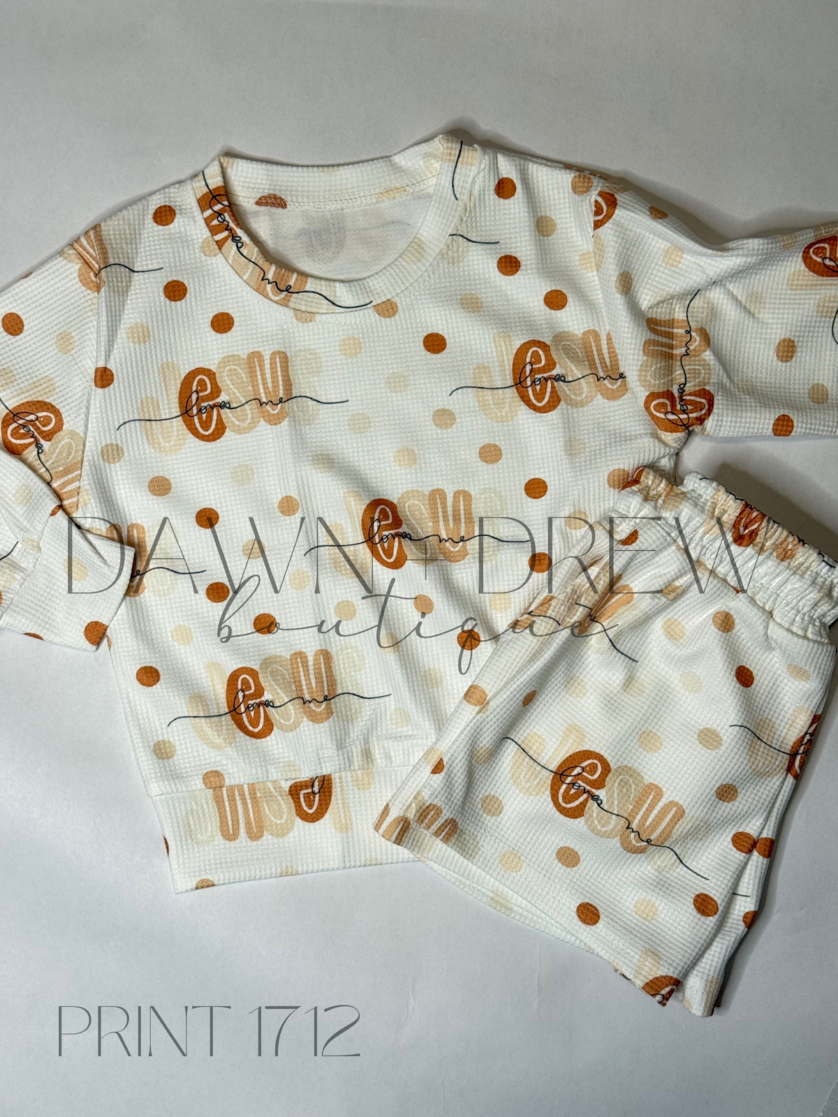 Custom Waffle Long Sleeve & Shorts Sets - CLOSES 10/5