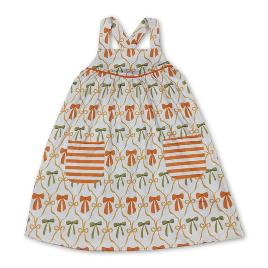 Orange & Green Bows Dress