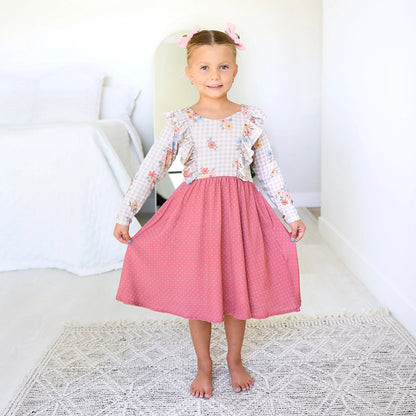 Callie Bamboo - Ruffle Sleeve Dress