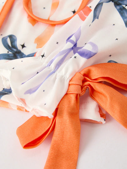Mommy & Me Halloween Bows Pajamas