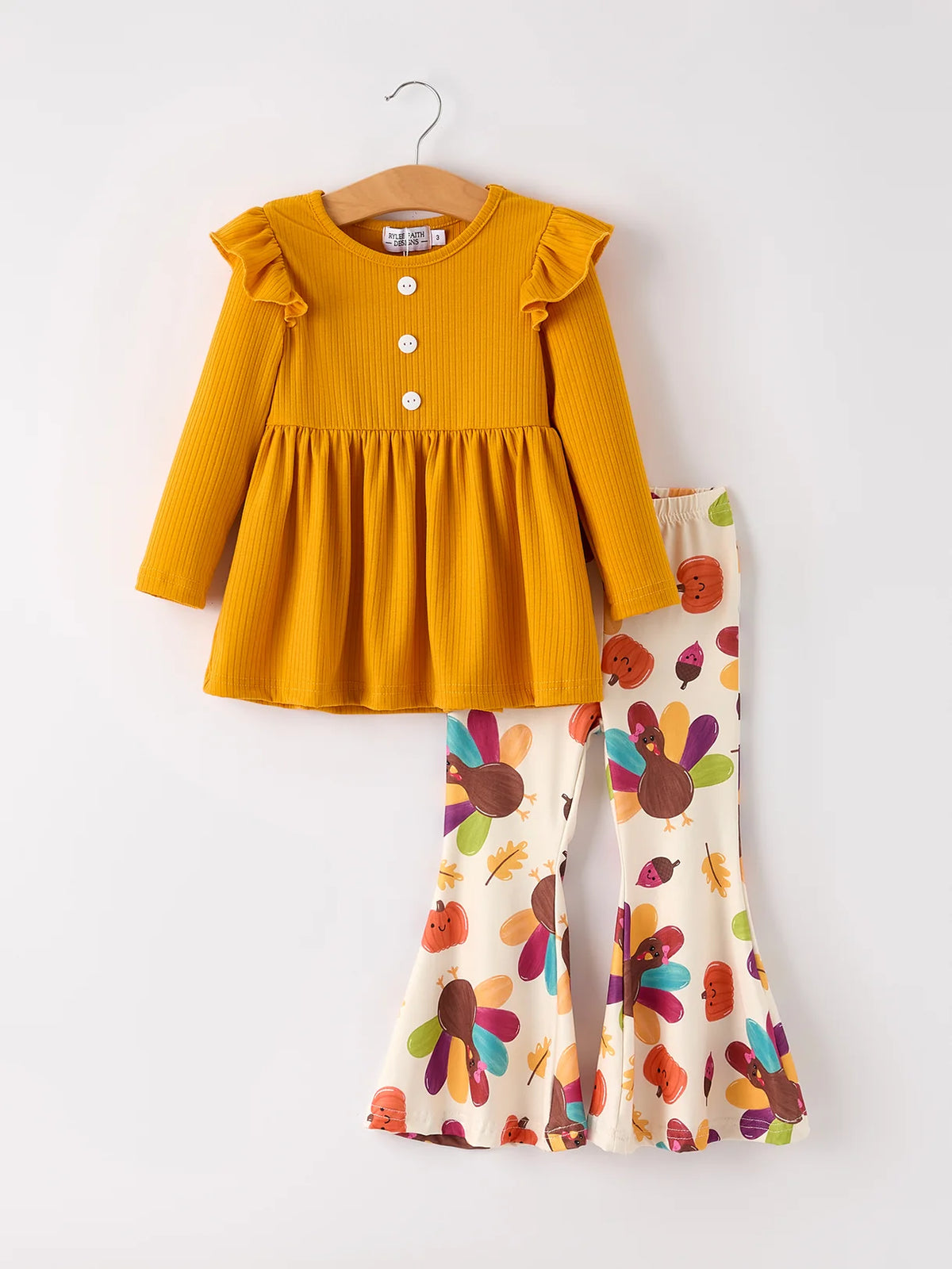 Colorful Turkey Flares Outfit