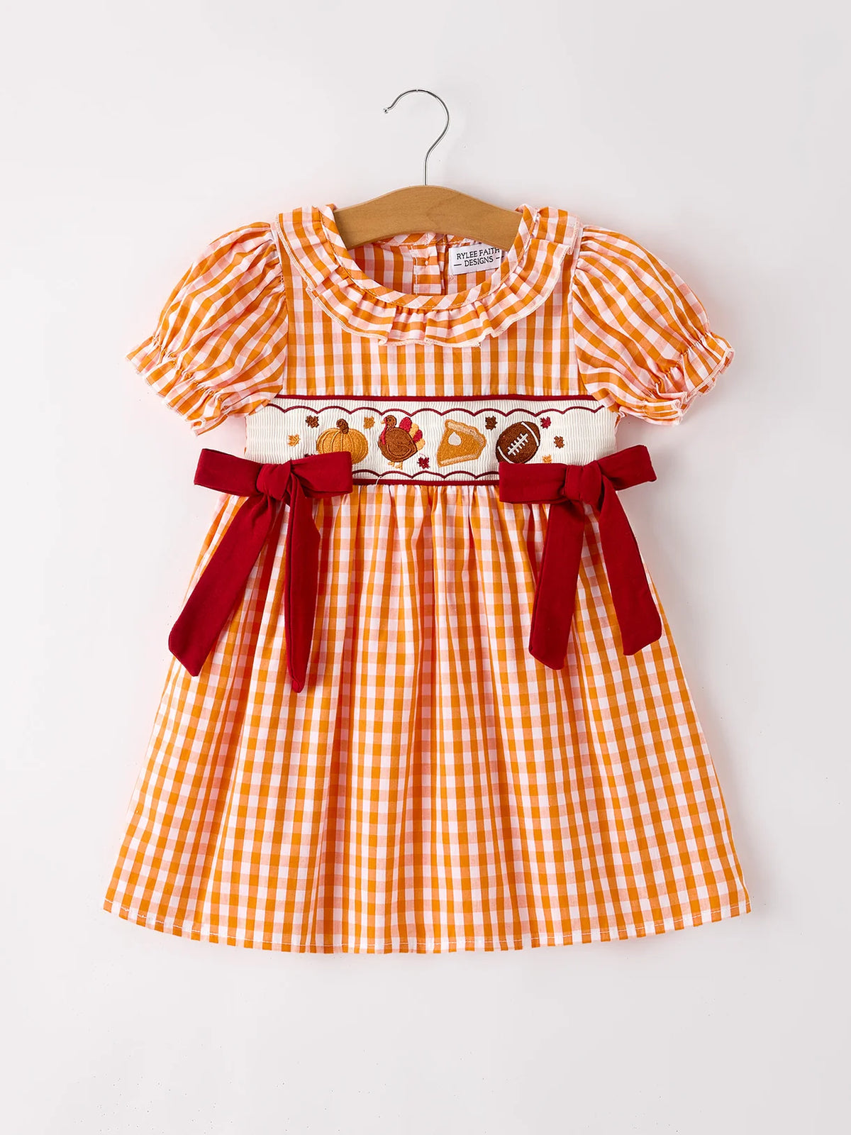Thanksgiving Day Smocked Dress