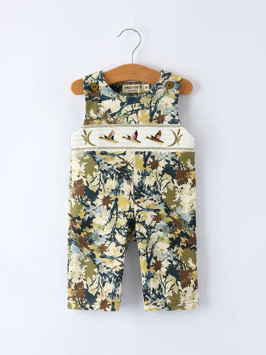 Mallard Camo Smocked Shortie Romper