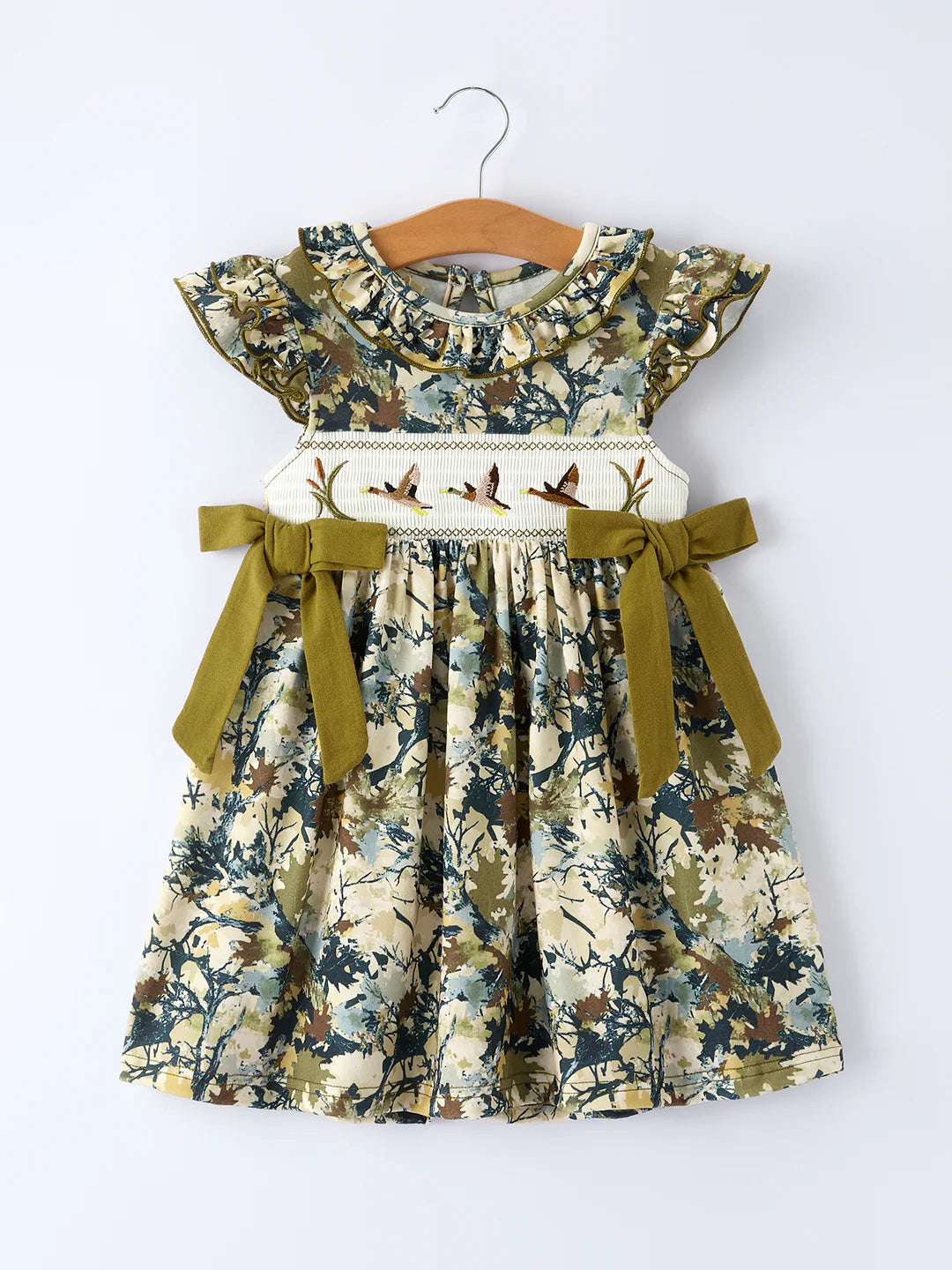 Mallard Camo Smocked Dress