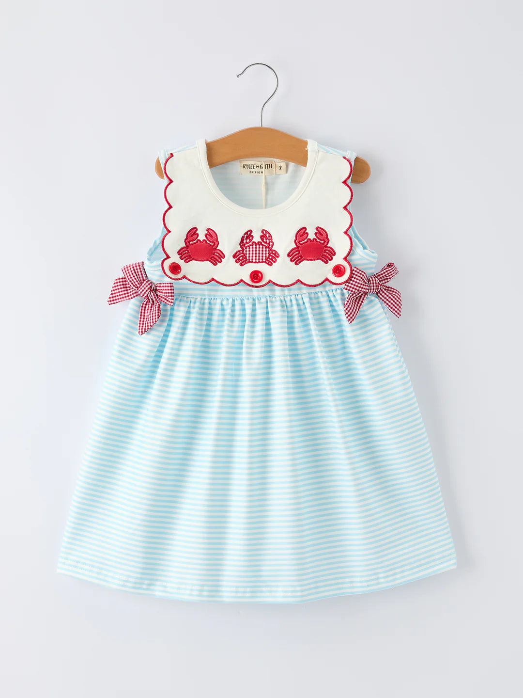 Crab Appliqué Overlay Dress