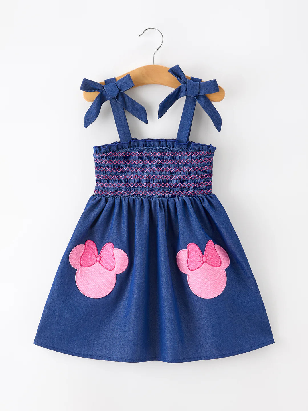 Pink Mouse Appliqué Dress