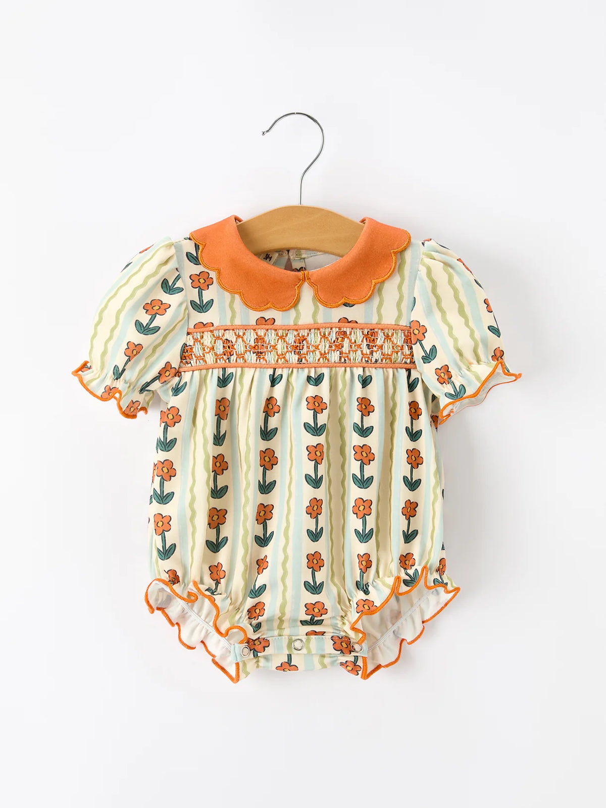 Daisy Striped Petal Romper
