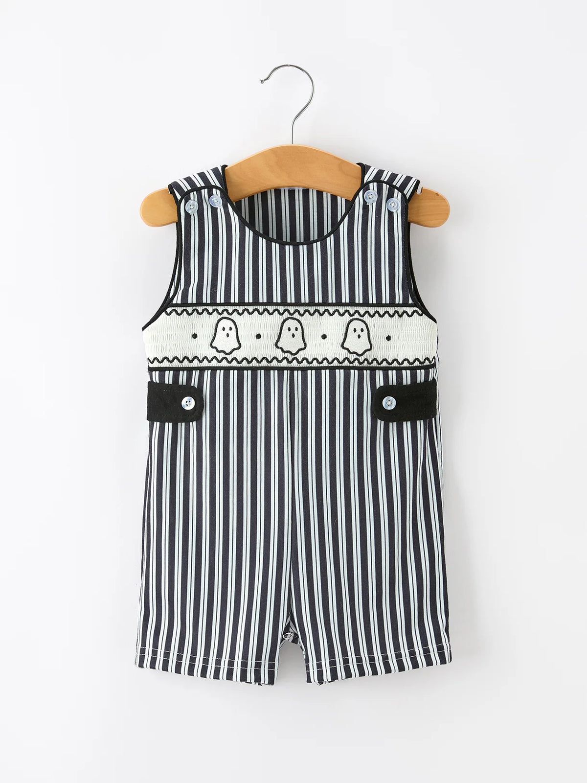 Black & White Ghost Shortie Romper