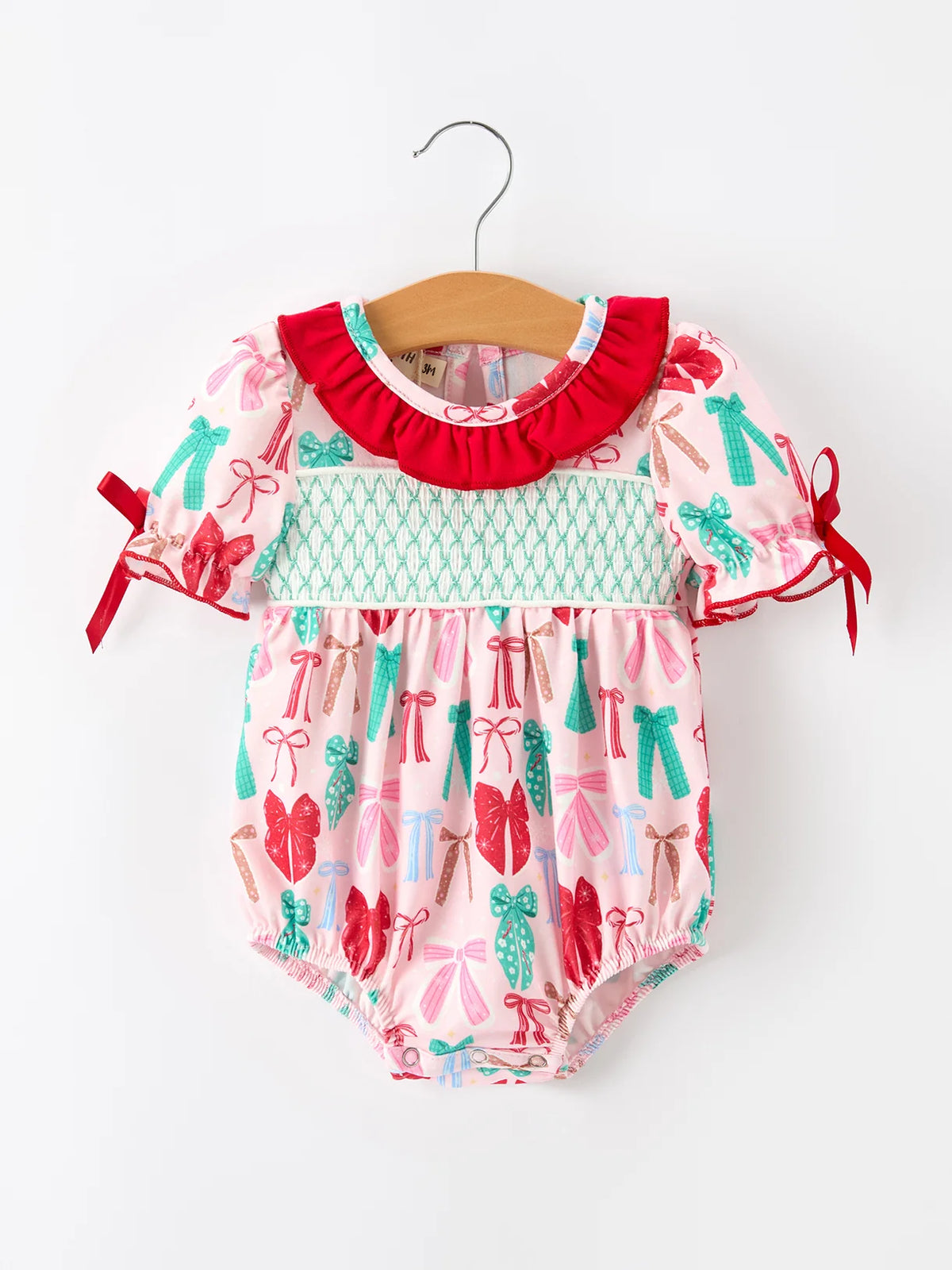 Merry Bows Smocked Romper