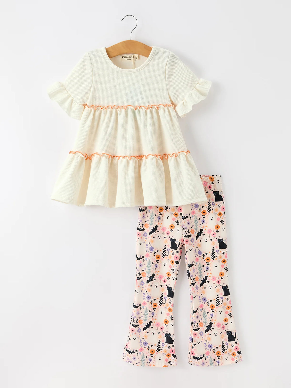 Tiered Top + Black Cat Bottoms