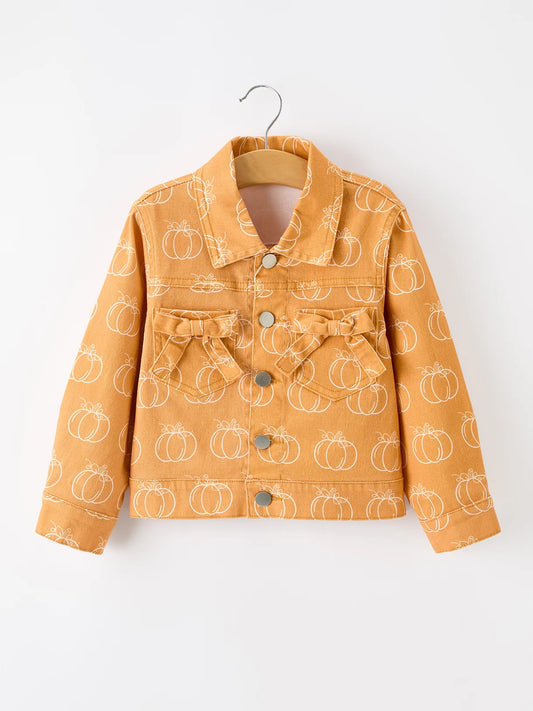 Pumpkin Denim Jacket