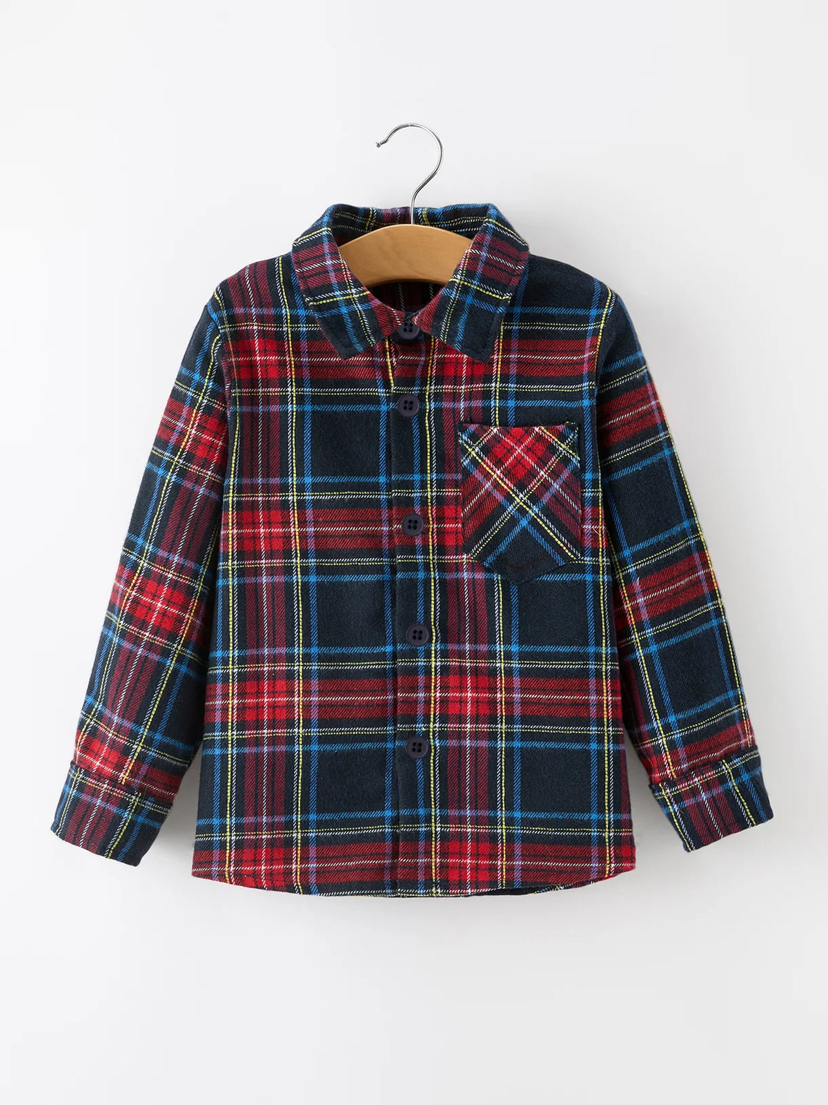 Blue Plaid Flannel Shirt
