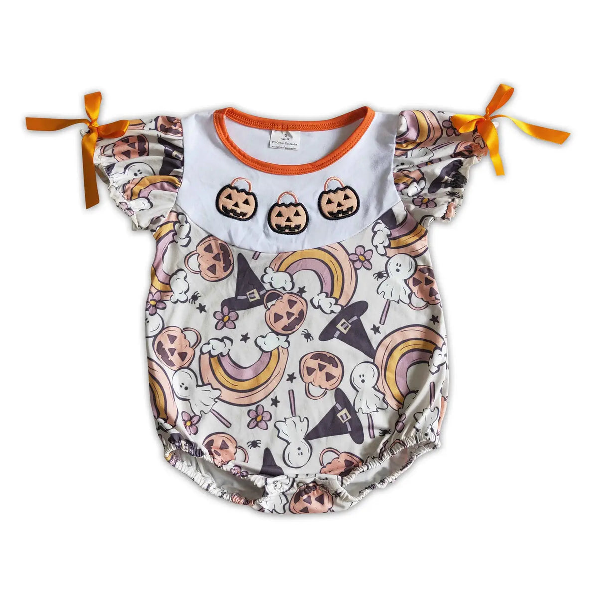 Embroidered Candy Basket Bubble Romper