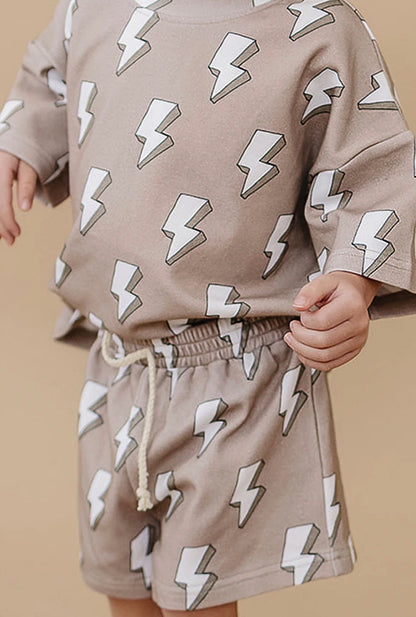 Electric Beige Shorts Set