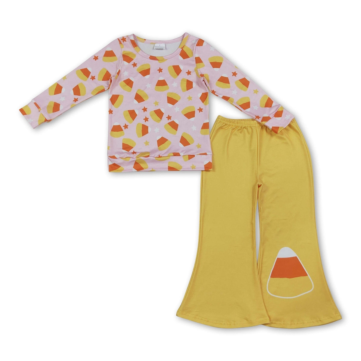 Candy Corn Top & Flare Pants