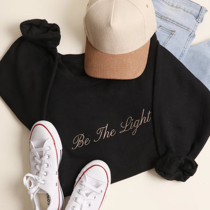 Be The Light Embroidered Crewneck