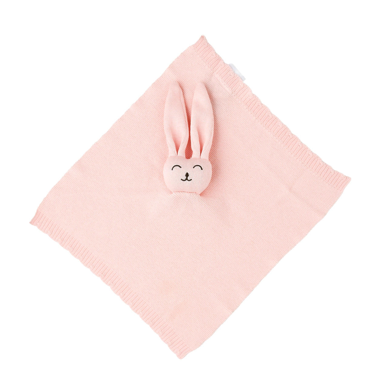 Baby Pink Knit Bunny Lovey