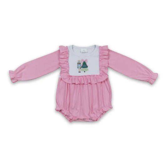 Pink Ruffle Nutcracker Romper