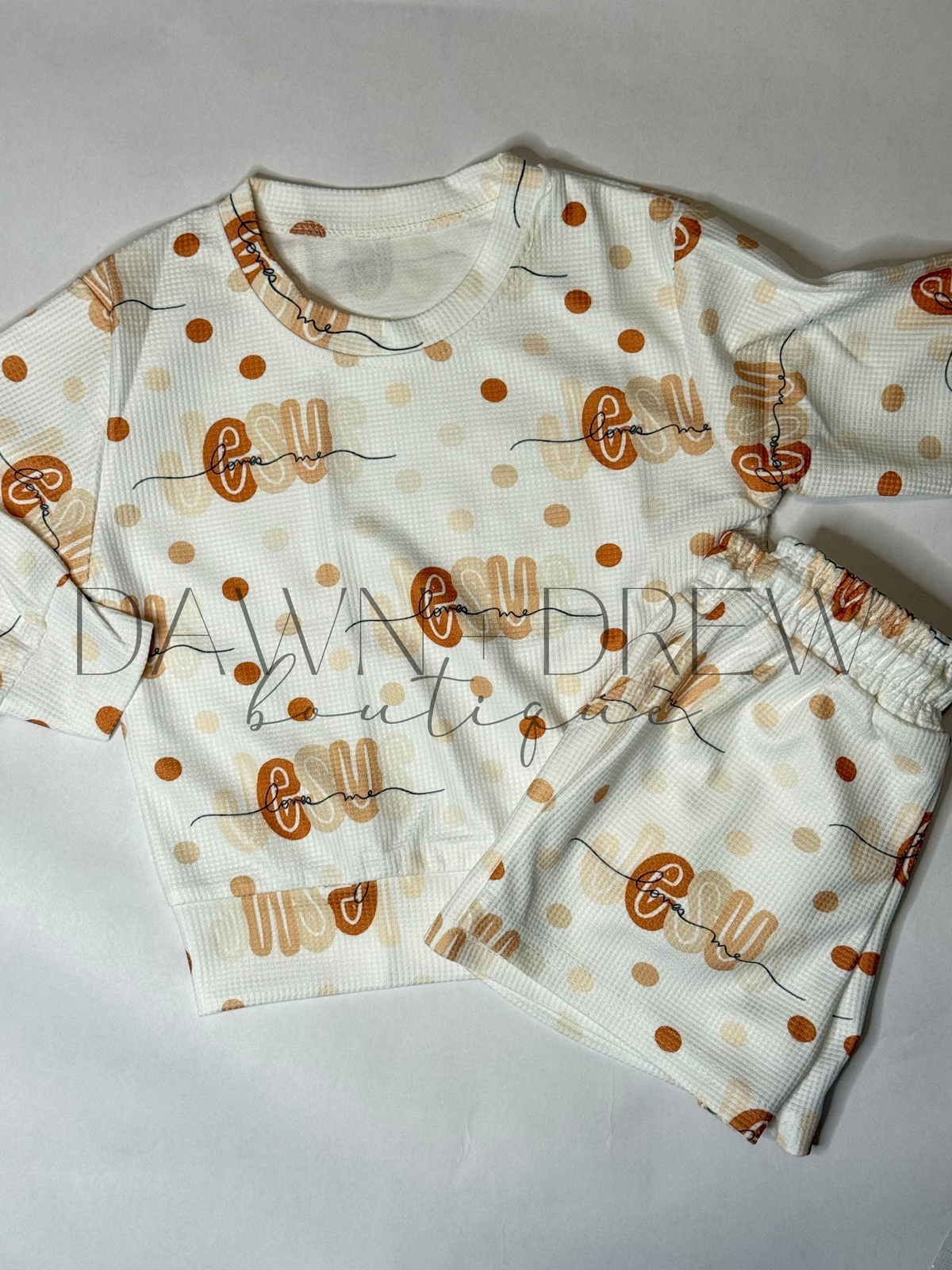 Custom Waffle Long Sleeve & Jogger Set - CLOSES 10/5