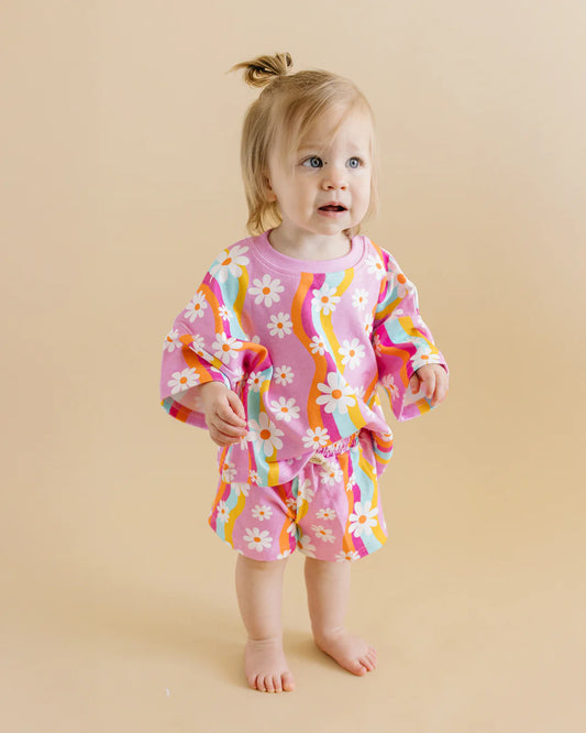 Groovy Daisy Shorts Set