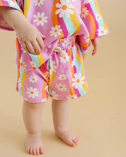 Groovy Daisy Shorts Set