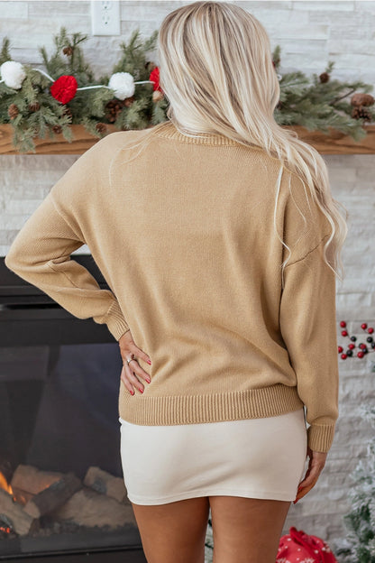 Merry Dot Dolman Sleeve Sweater