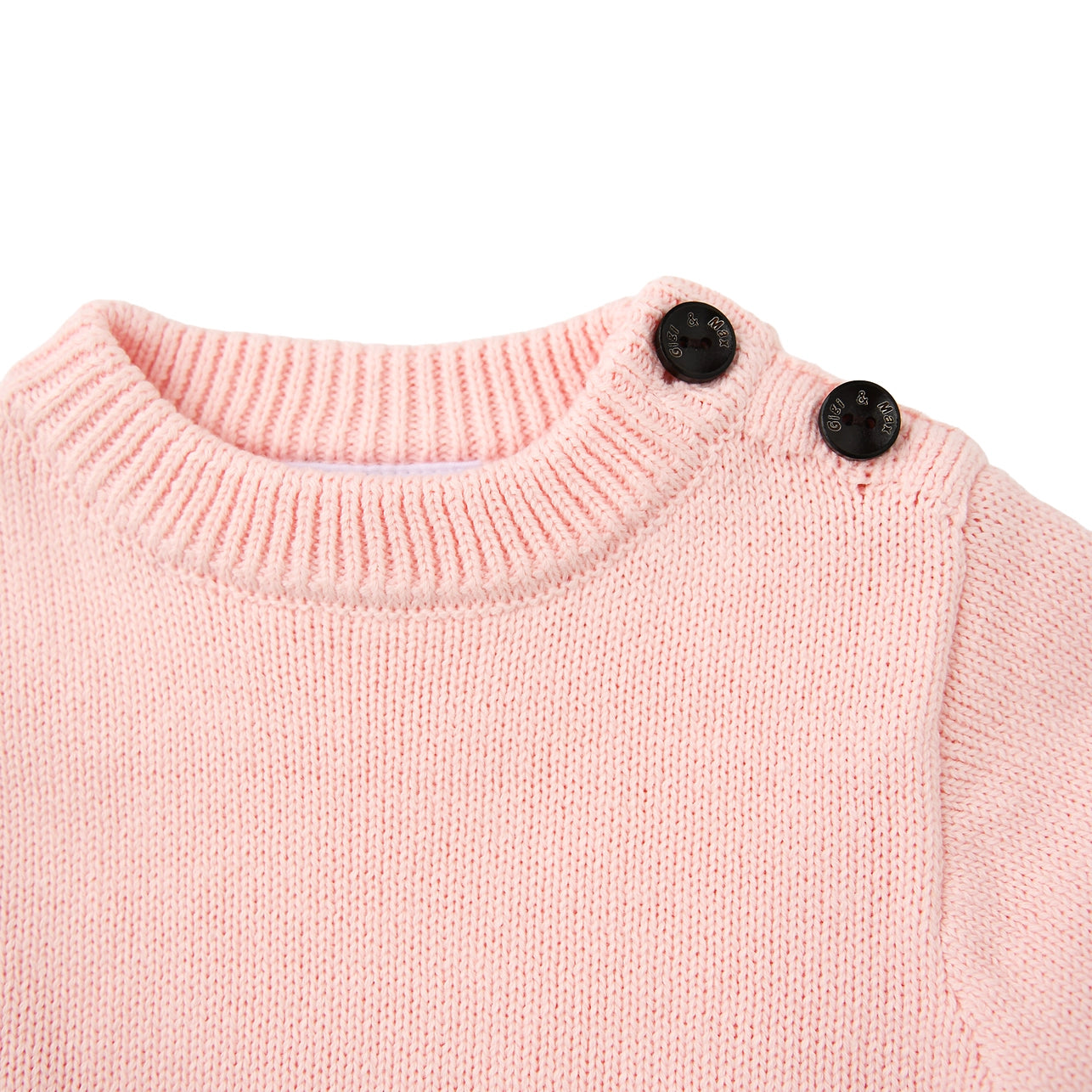 Baby Pink Knit Sweater Romper
