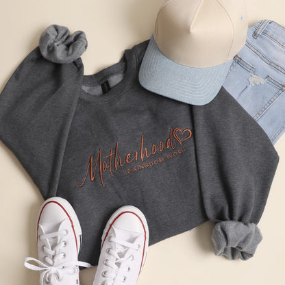 Motherhood is Kingdom Work Crewneck
