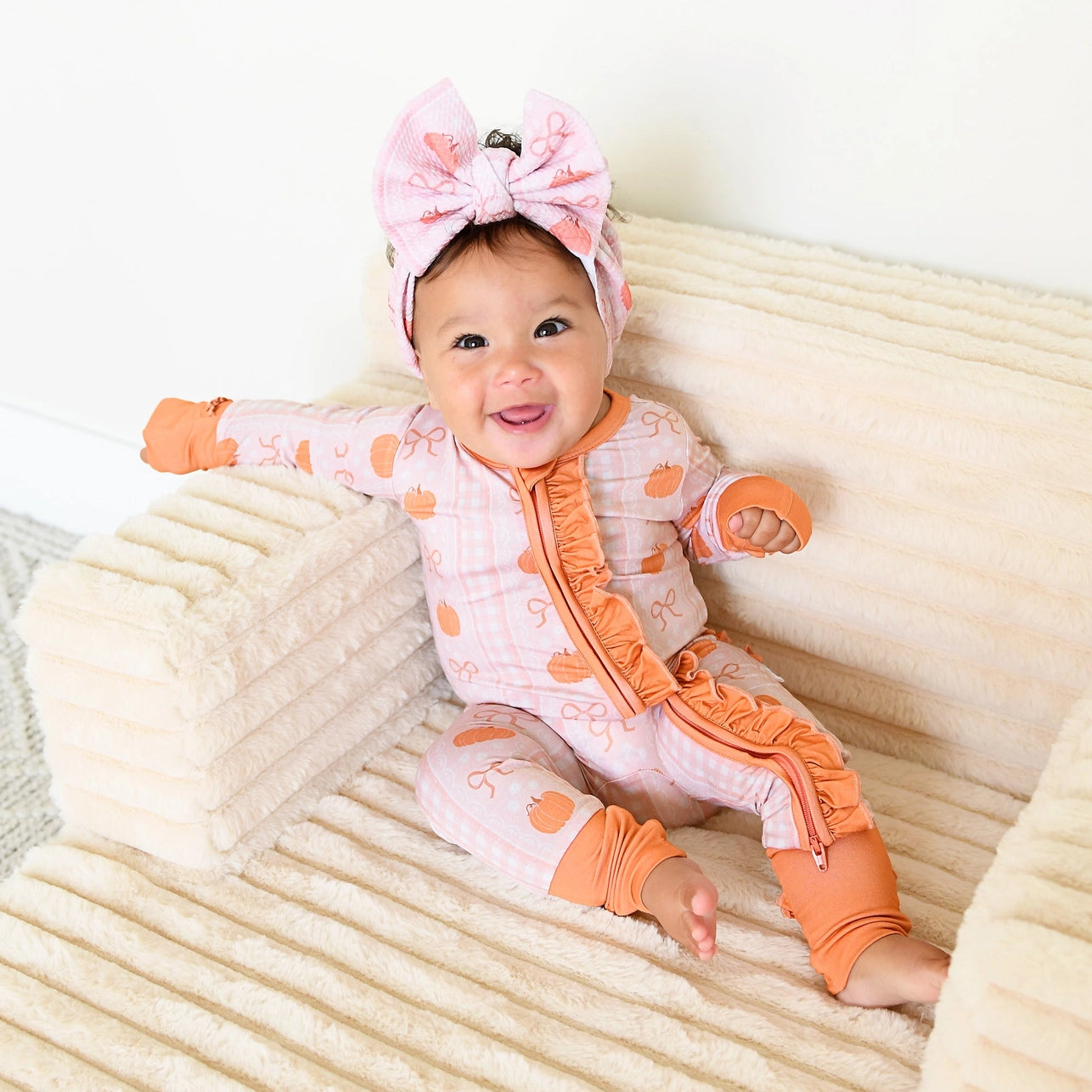 Reagan Bamboo - Ruffle Zippie