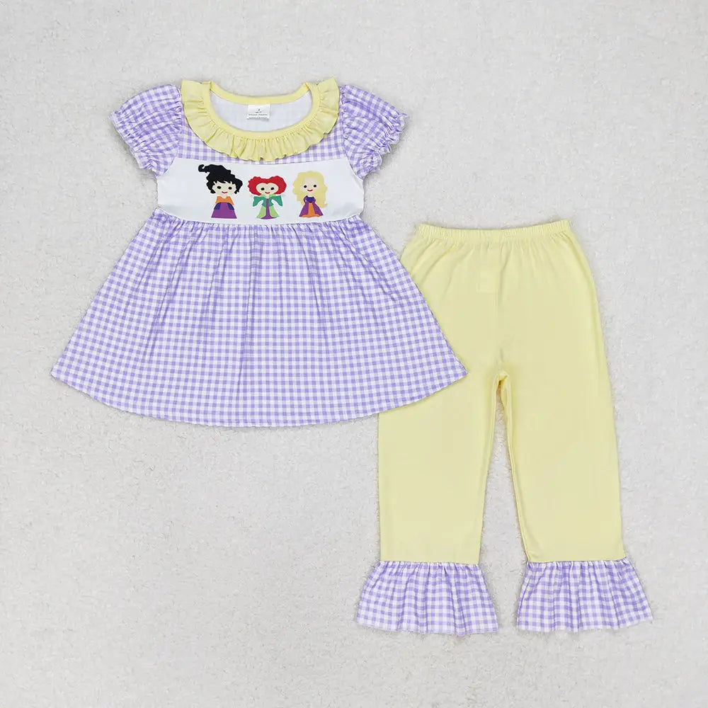 Purple Gingham Sisters Set