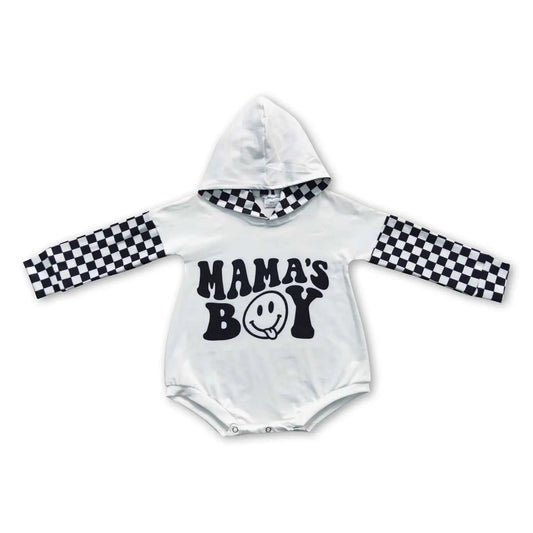 Mama's Boy Hooded Bubble Romper
