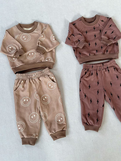 Neutral Printed Lounge Set — CLOSES 11/10