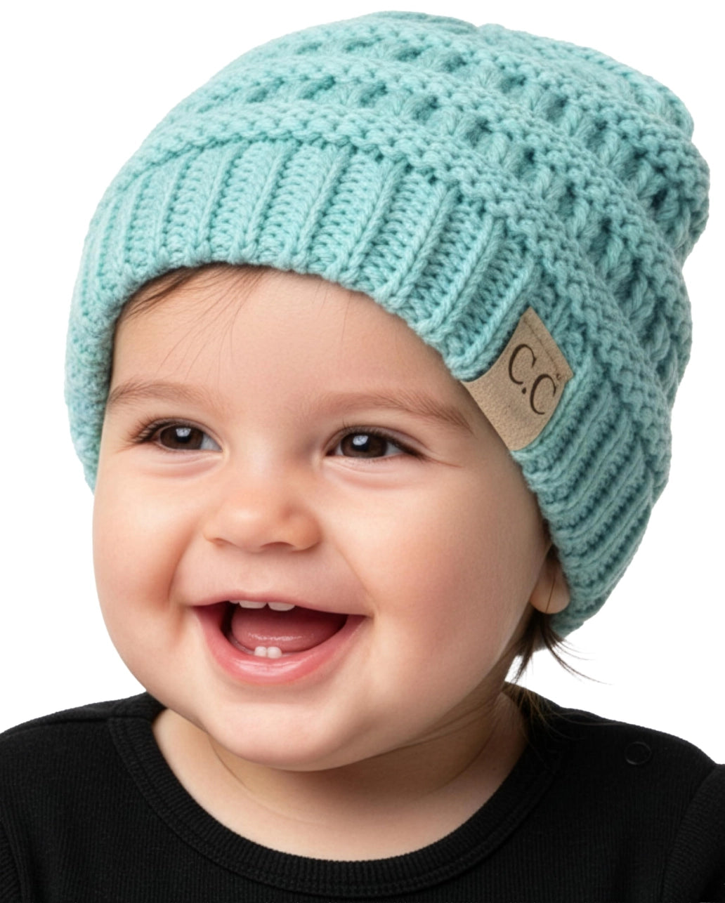 Infant Ribbed Beanie - Mint Green