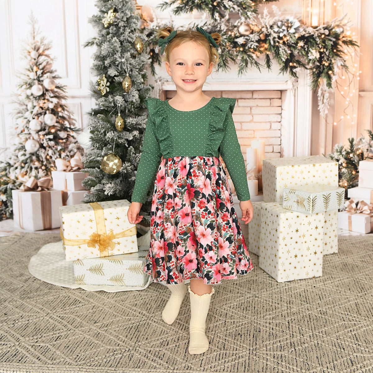 Mary Bamboo - Ruffle Sleeve Dress