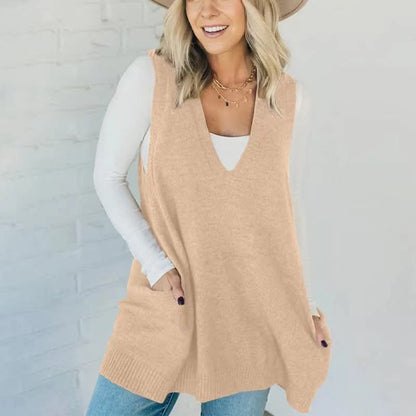 Ladies Sweater Vest Tunic