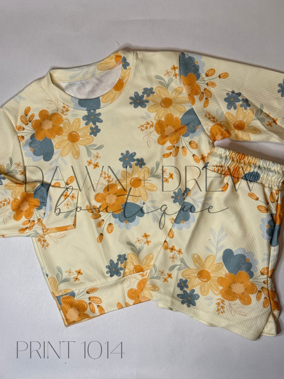 Custom Waffle Long Sleeve & Shorts Sets - CLOSES 10/5