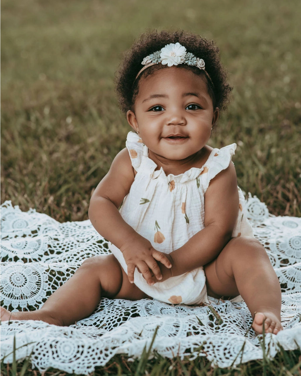 Buttercup Bloom Flutter Sleeve Bubble Romper