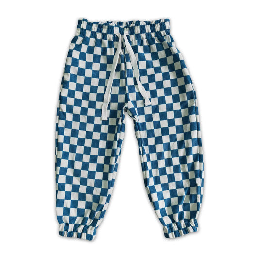 Checkered Blue Joggers