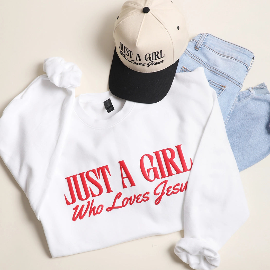 Just a Girl Who Loves Jesus Crewneck
